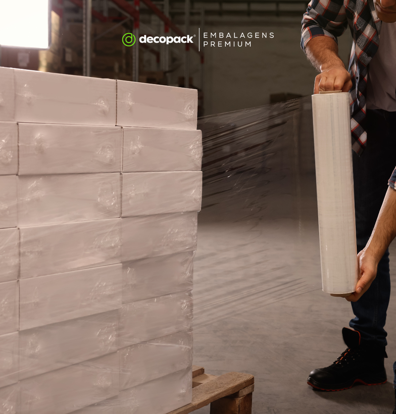 Bobinas Filme Stretch 500x25 2,5kg com tubete